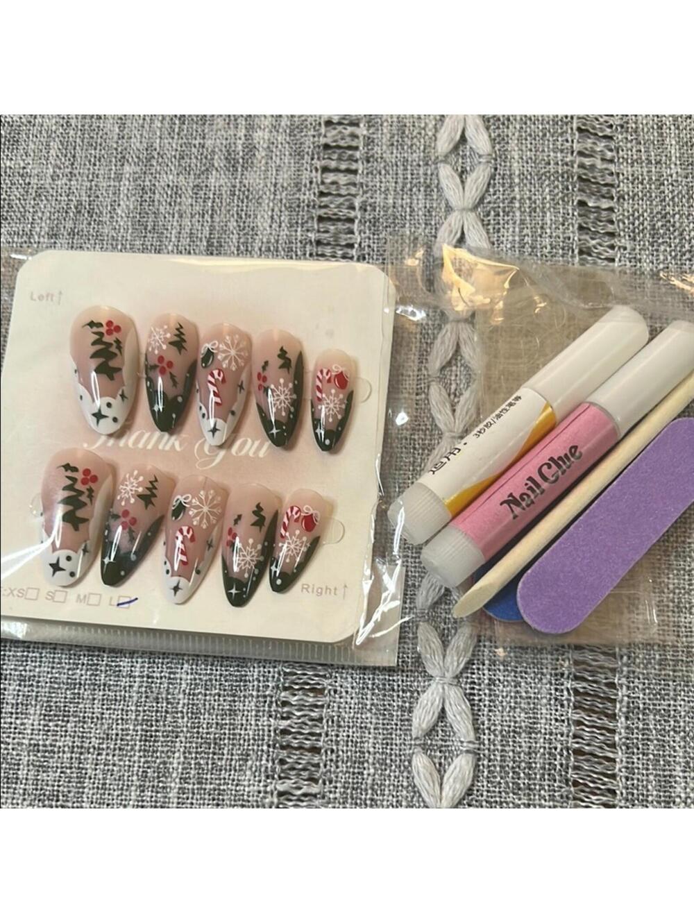 Festive Nail Art Set with Tools